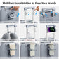 28 Inch Checked Luggage with Cup Holder and USB Ports