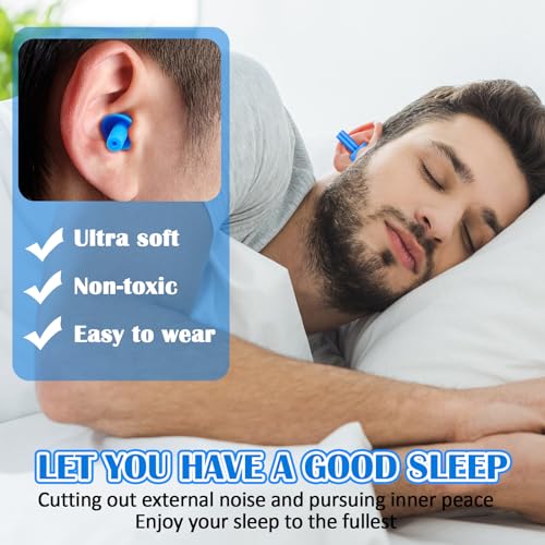 100 Pairs Silicone Ear Plugs Bulk with Case Nrr 29db (100 Count)