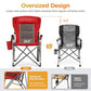 Heavy Duty 550LBS Padded Camping Chairs with Lumbar Support