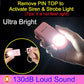 130db Personal Safety Alarm with Ultra Bright Strobe Light. Aqua
