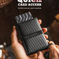 Trifold Card Wallet for Men RFID Blocking with Pop Up Credit Card Holder
