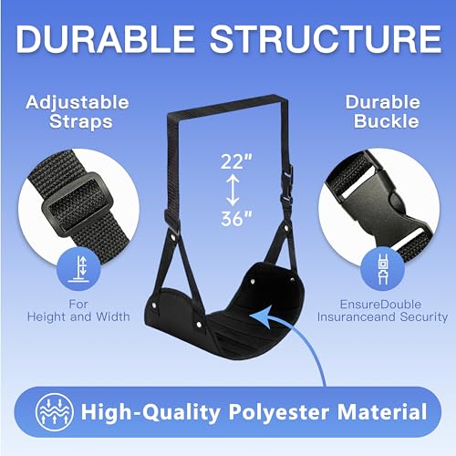 2 Pack Airplane Travel Footrest Hammock (2 Count)