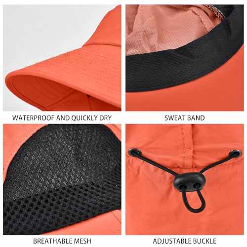 Sun Hat for Men Women with Neck Flap