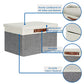 Collapsible Storage Bins Storage Boxes with lid (2 Count)
