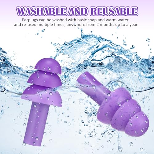 100 Pairs Silicone Ear Plugs Bulk with Case Nrr 29db (100 Count)