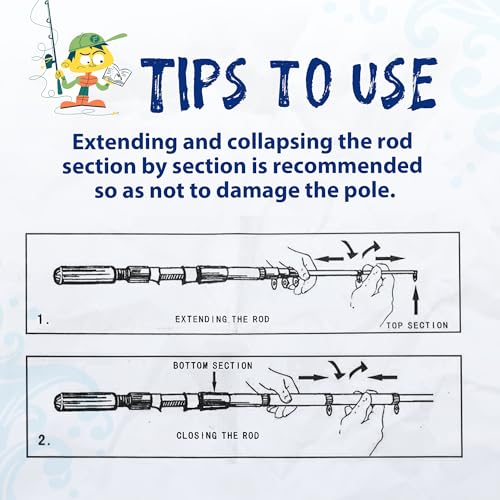 3 Pack Kids Fishing Pole (3 Count)