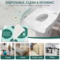 120 Pcs Disposable Flushable Paper Toilet Seat Covers Travel Supplies Essentials for Airplane