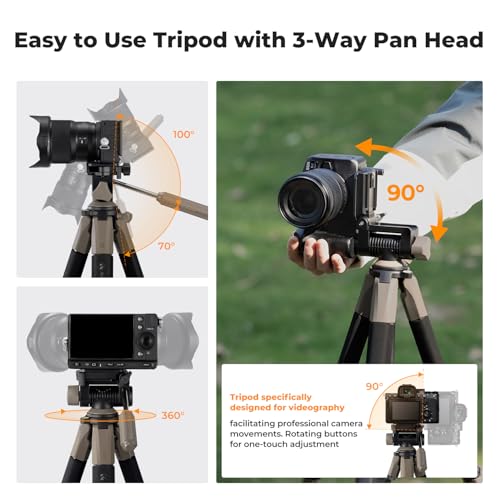 75" Aluminum Camera Tripod