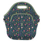 LunchTote Zippered Bag Insulated Neoprene Caddy (Spring Noir / X-Large 6.5 Quart Lunch Tote)