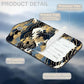 Japanese Art Blue and White Waves Set of 2 Luggage Tags for Suitcases Leather Suitcase Tags Identifiers with Privacy Name Label and Stainless Steel Loop for Women Men Travel Luggage Accessories (2 Count)