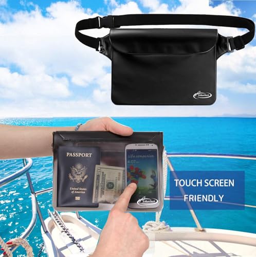 Waterproof Dry Bag and Waterproof Cell Phone Bag for Outdoor Water Sports (4 Count)