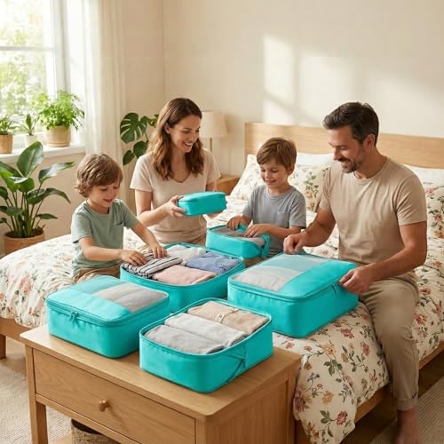 4 Piece Compression Packing Cubes for 3 (4 Count)