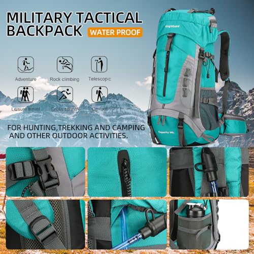 60L Hiking Backpack for Men and Women Lightweight Camping Hiking Backpack with Rain Cover Large Waterproof Travel Backpack Backpacking Pack