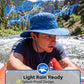 Men's Sun Hat UPF 50+ Wide Brim Bucket Hat Windproof Fishing Hats