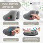 Inflatable Travel Pillow for Airplanes with Comfort Hood