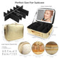 Large Makeup Train Case with Lighted and Mirror 14inch Partitionable Cosmetic Bag Travel Makeup Case Professional Cosmetic Artist Organizer