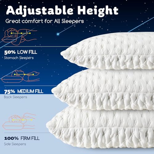 Cooling Side Sleeper Pillow for Neck and Shoulder Pain (2 Count)