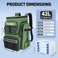 Fishing Backpack with Rod Holders 4 Tackle Boxes