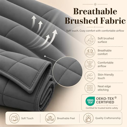 King Size Weighted Blanket for Adults 25lbs