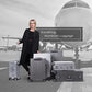 All Aluminum Carry On Luggage Zipperless Hard Shell Luggage Case with TSA Lock Spinner Alloy Metal Suitcase