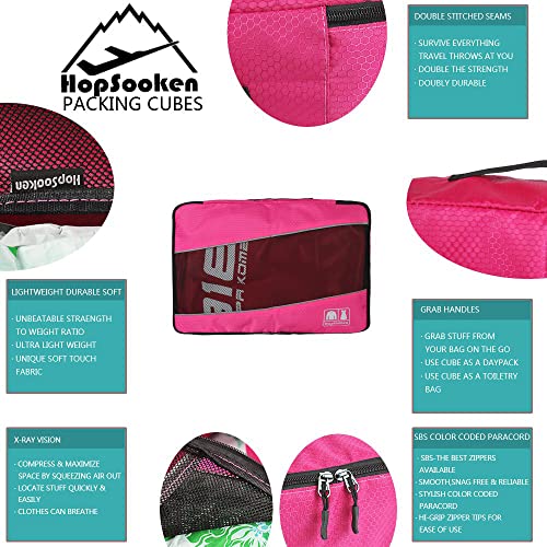 5 Set Packing Cubes for Travel Large Suitcase Luggage Organizer Bags Travel Accessories Vacation 4 Cubes 1 Laundry Pouch Bag (5 Count)