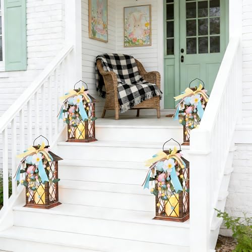 Easter Solar Lanterns Outdoor Waterproof