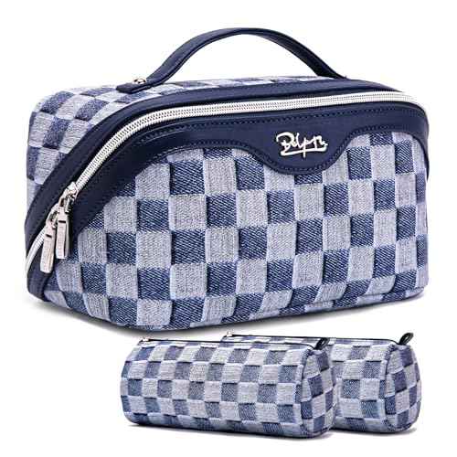 Travel Makeup Bag Cosmetic Bags for Women (3 Count)