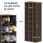 24 Section Shelves Hanging Shoes Organizer