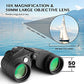 10x50 Waterproof Marine Binoculars for Adults with Rangefinder Compass BAK4 Prism FMC Lens for Birdwatching Hunting Boating Fishing Water Sports