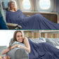 Travel Blanket Airplane Compact with Bag Lightweight