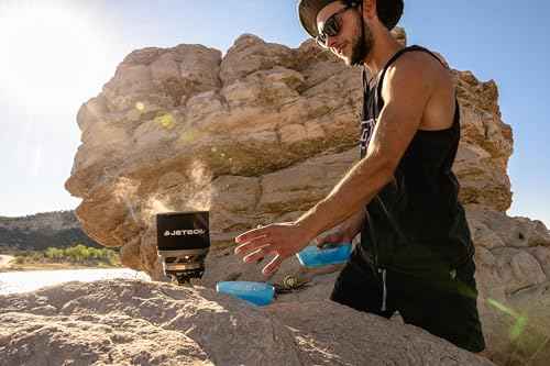 MiniMo Camping and Backpacking Stove Cooking System with Adjustable Heat Control