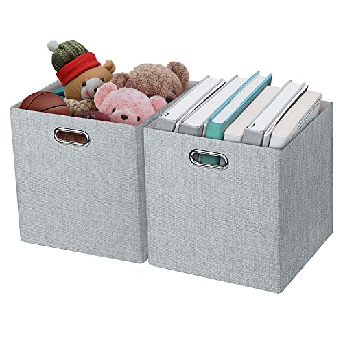 Thicker Fabric Storage Cubes 13 inch Collapsible Storage Bins for Organization