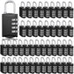 60 Pcs 4 Digit Combination Locks Small Combo Number Locks Bulk