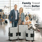 Patented Connecting Hard Shell 3 Piece Luggage Set (3 Count)