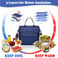 Bule Lunch Box for Women Insulated Lunch Bag for Female Adult for Work