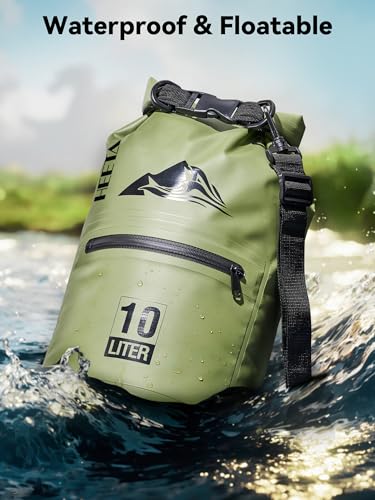 Waterproof Dry Bag Backpack with Zippered Pocket