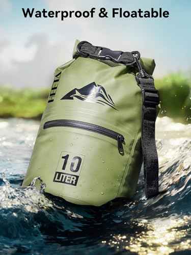 Waterproof Dry Bag Backpack with Zippered Pocket