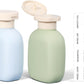 ASEVAT 3.4oz Travel Bottle with Flip Cap, Leak Proof Squeeze Bottles, Refillable Plastic Travel Containers for Creams, Lotion, Foundation, Shampoo, Conditioner