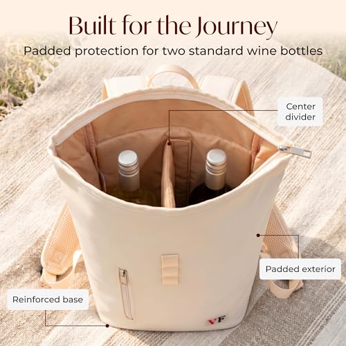Two Bottle Rolltop Wine Tote Bag