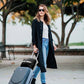 Lightweight Airplane & Travel Blanket with Foot Pockets