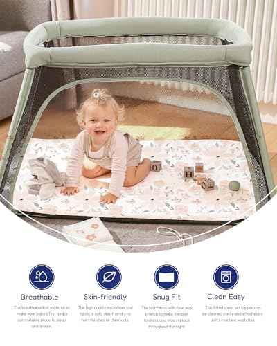 Buttery Soft Mini Crib Sheets Girl (2 Count)