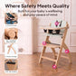 Beyond Junior Convertible Wooden High Chair with Removable Tray