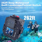 Aluminum Waterproof Case for GoPro HERO13 Black HERO12 HERO11 HERO10 HERO9 Action Camera 80M Deep Waterproof Horizontal and Vertical Shooting Switch