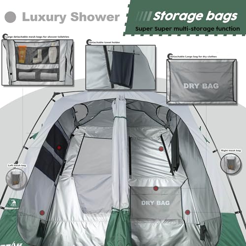 Portable Camping Shower Tent Deluxe Changing Room Easy Set Up Privacy Shelter