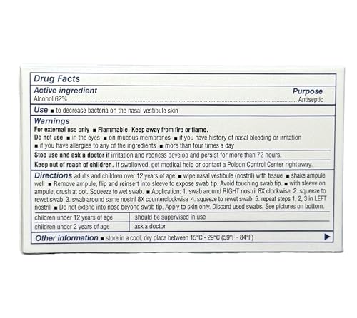 Nasal Sanitizer® Antiseptic Popswab® Ampules 10ct Pack
