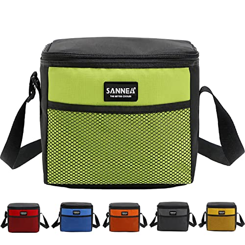 6 Can 5L Lunch Bag for Women Men Portable Lunch Box Small Cooler Bag Soft Collapsible Reusable Insulated Lunch Tote for Everyday Work Travel