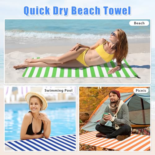 2 in 1 Microfiber Beach Towel
