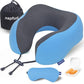 Neck Pillow for Travel with Travel Pouch