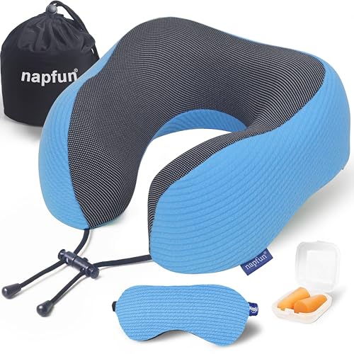 Neck Pillow for Travel with Travel Pouch