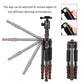 B690C Lightweight Carbon Fiber Portable Tripod Compact Travel Camera Tripod Monopod with 360 Degree Ball Head